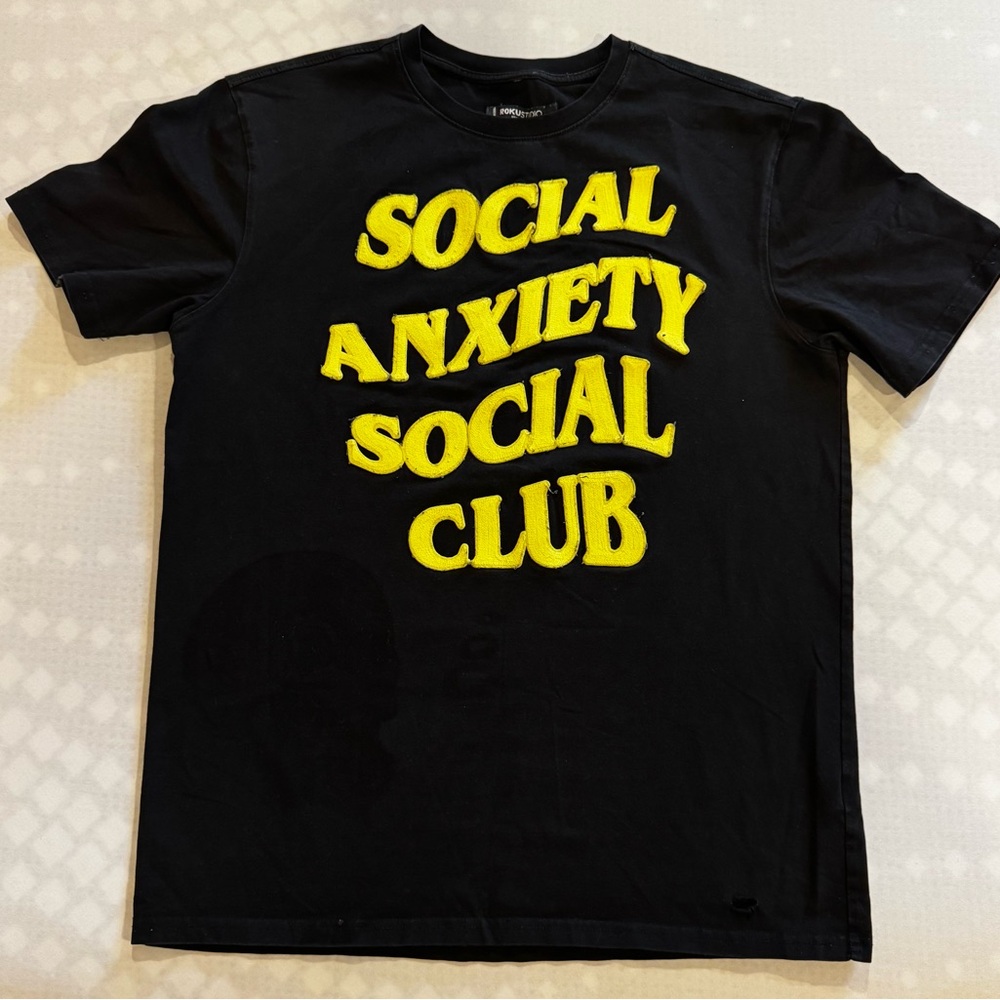 Social Anxiety Social Club Black T-Shirt